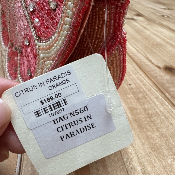 Mary Frances “Citrus in Paradise” Beaded Crossbody Bag | NWT - Picture 6 of 6